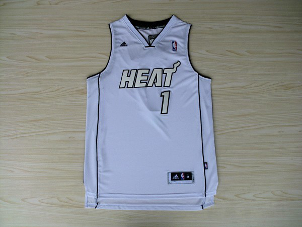  NBA Miami Heat 1 Chris Bosh New Revolution 30 Swingman White 2012 2013 New Season Jerseys